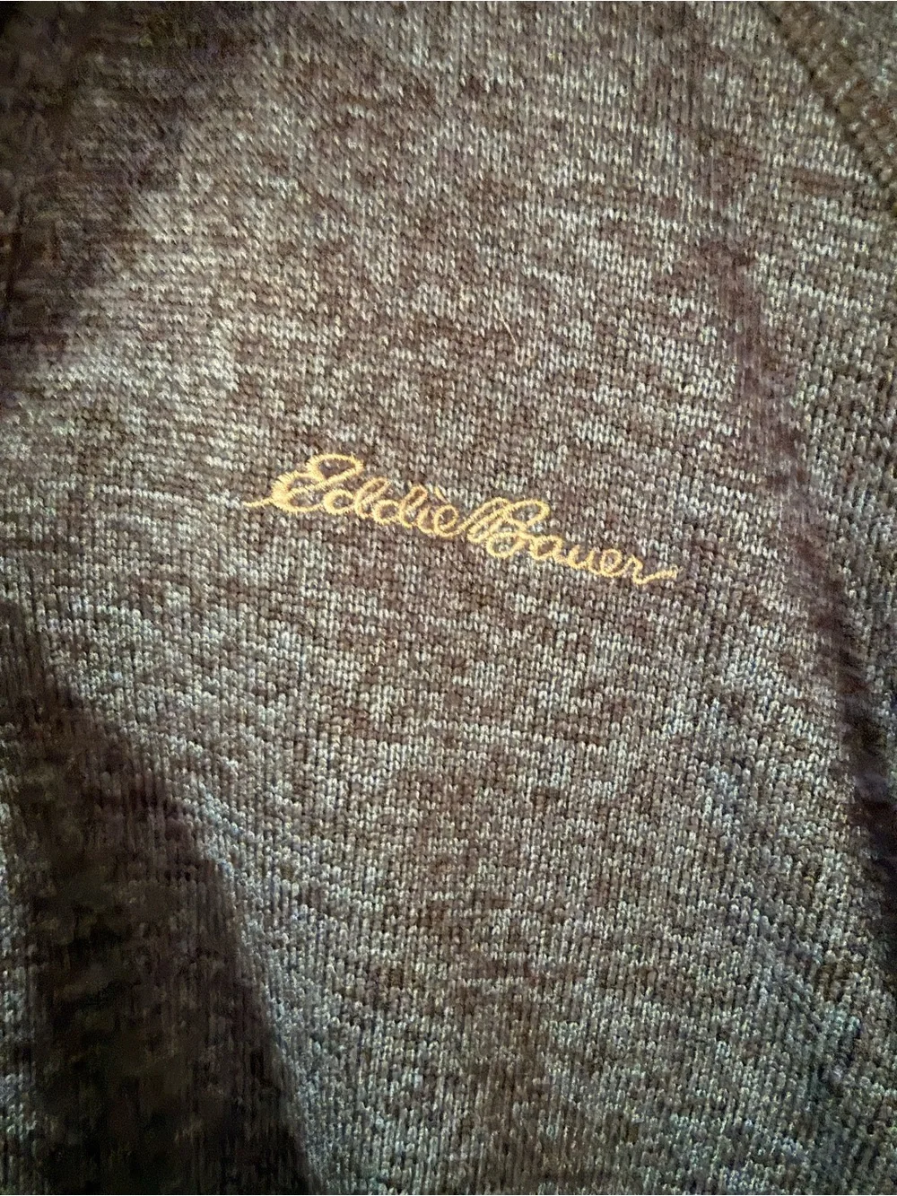 Eddie Bauer Men’s XL Blue Heather 1/4 Zip Pullover | Quarter Zip Outdoor